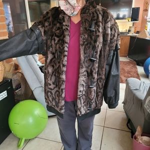 Mink coat, size medium.